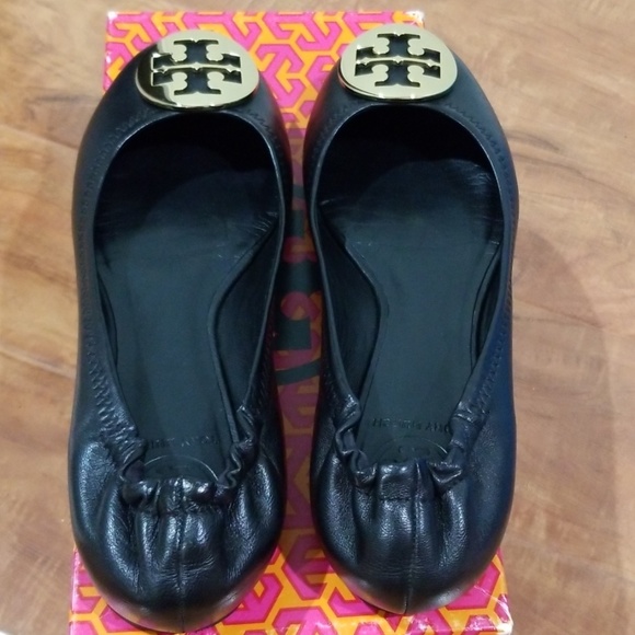Tory burch reva black ballet flat shoes - Picture 4 of 8